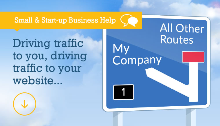 Driving traffic to my website - blog header image by SiteBites
