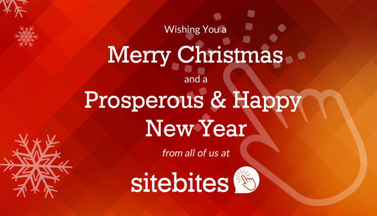 Wishing you a Merry Christmas and a Prosperous & Happy New Year - SiteBites 2016