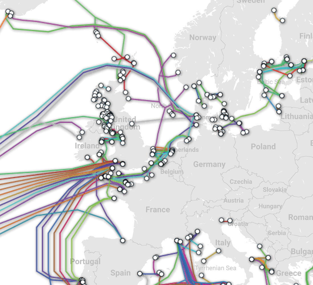 underwater internet cables image