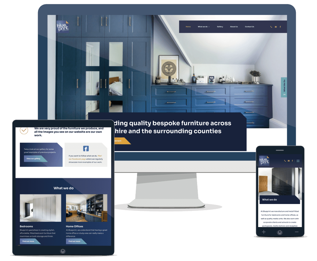 Blueprint bespoke WordPress website design example